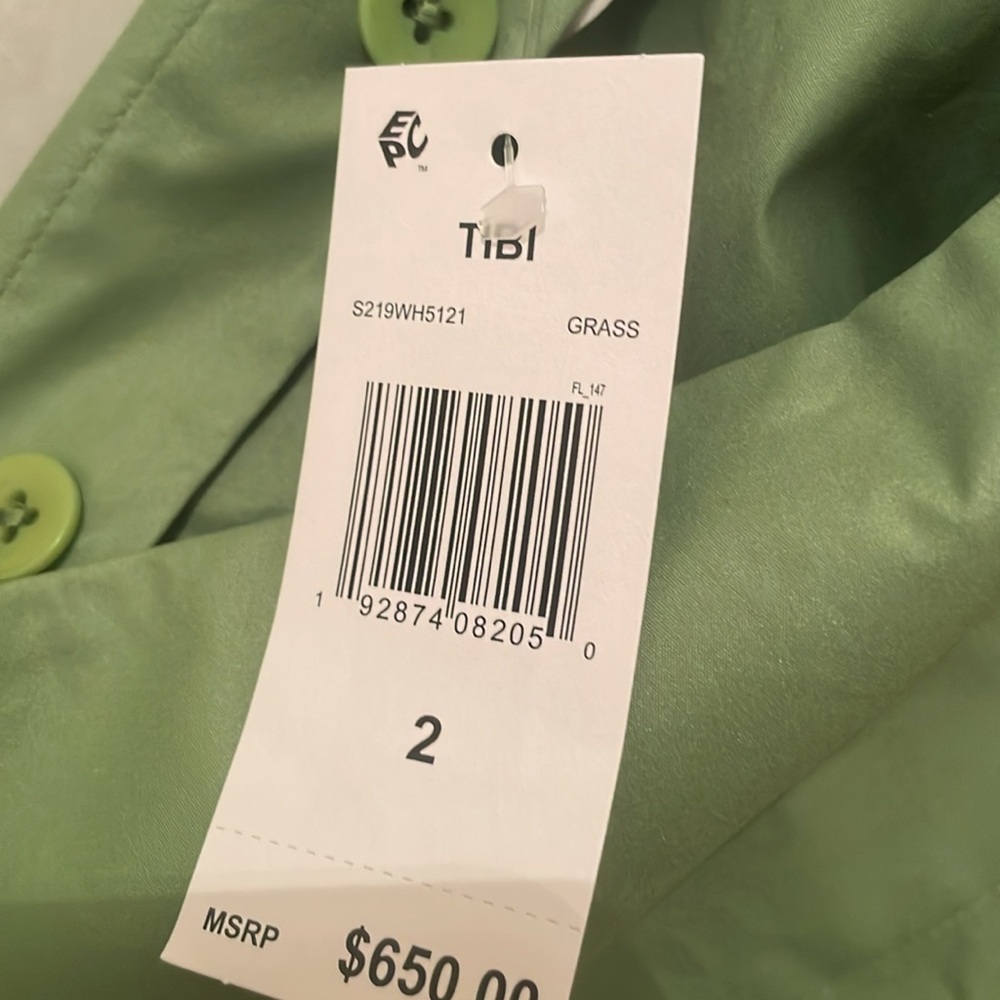 NWT Tibi skirt size 2 removable belt side zipper removable belt - Picture 7 of 12